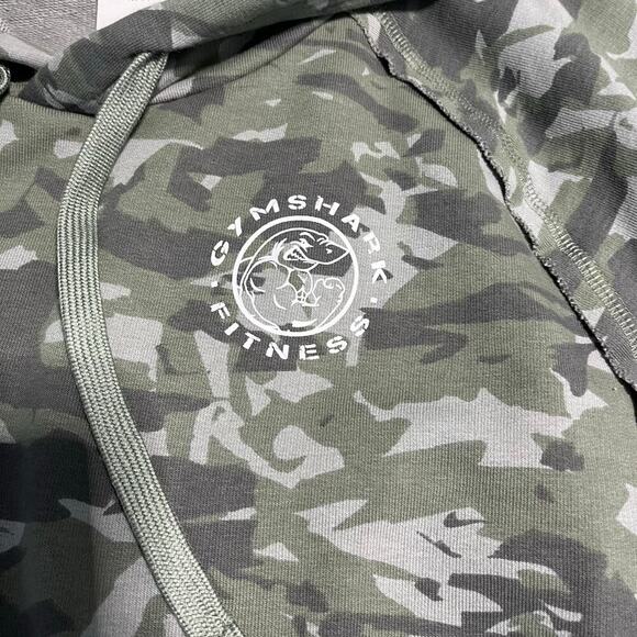 gymshark legacy short sleeve crop hoodie in legacy green men's size xL - Picture 7 of 8